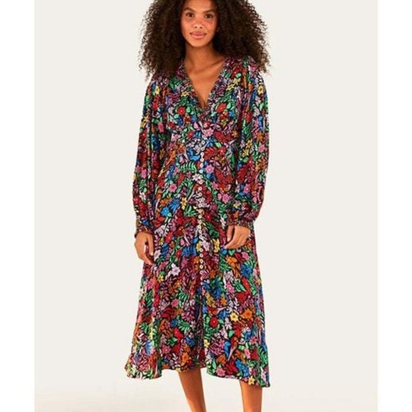 FARM Rio Multicolor Long Sleeve Dress - Picture 1 of 7